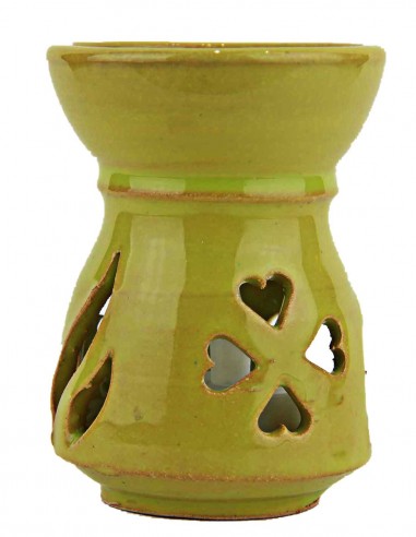 Diffuseur de parfum en céramique vert olive à...