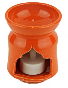 Orange ceramic fragrance diffuser, tall shape 2