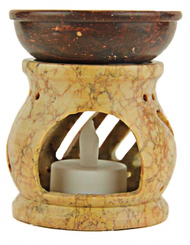 Marbled beige fragrance diffuser