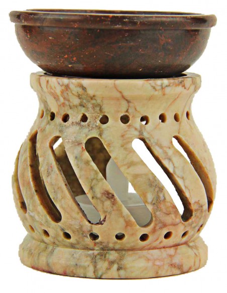 Diffuseur de parfum beige marbré
