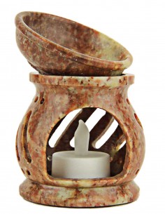 Diffuseur de parfum brun rosé marbré 2