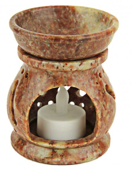 Marbled pinkish-brown fragrance diffuser