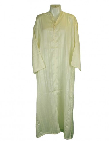 Djellaba pour homme crème à manches longues,...