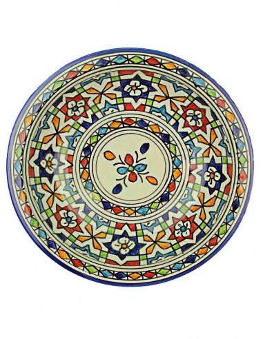 Moroccan plate from Fes 9,5 inch
