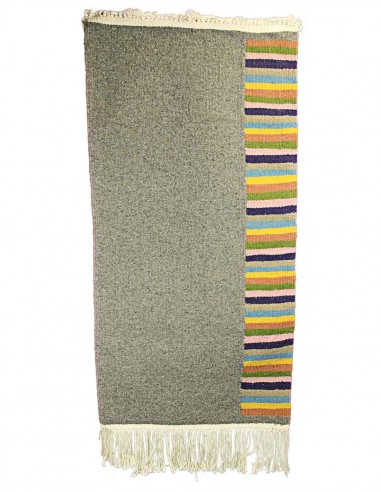 Mergoum wool rug in grey with multicolour...
