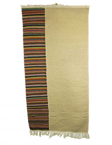 Mergoum wool rug in cream with multicolour...