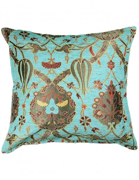Housse de coussin turque bleu ciel Motif