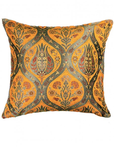 Turkish Medallion Cushion Cover, 17 x 17 in