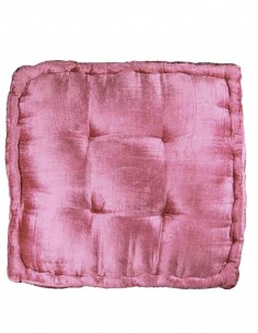 Pink and Gold Brocade Floor Cushion, 18 x 18 in 2